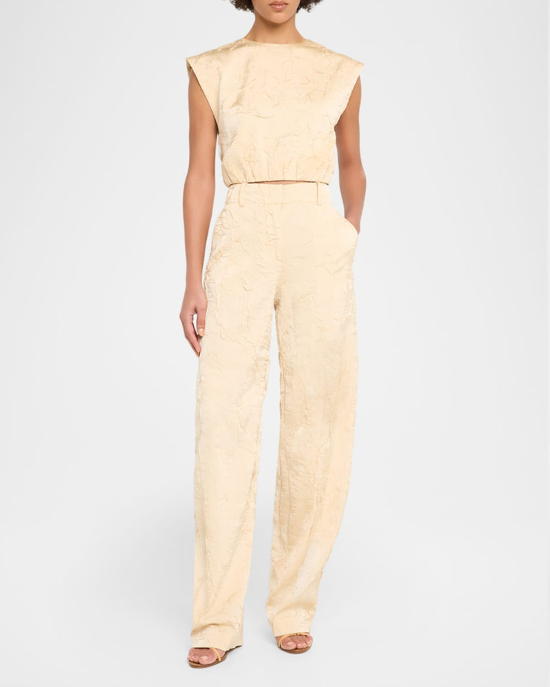 ULLA JOHNSON Yalena Straight-Leg 바지 outlook