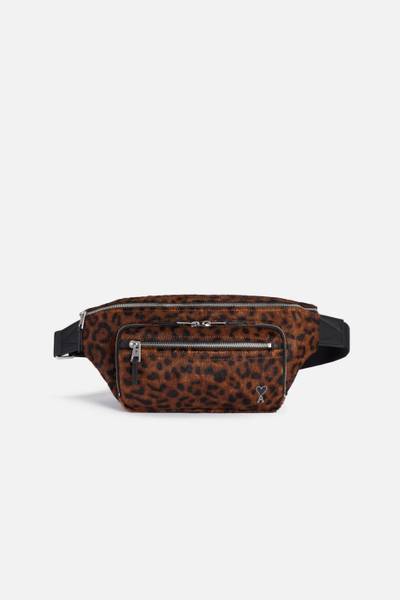 AMI Paris leopard-print belt bag outlook