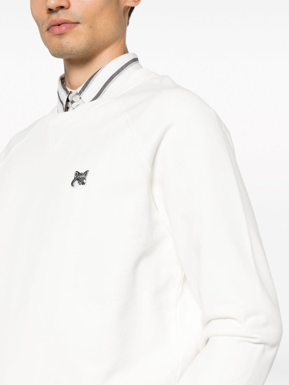 Fox Head-motif cotton sweatshirt - 5