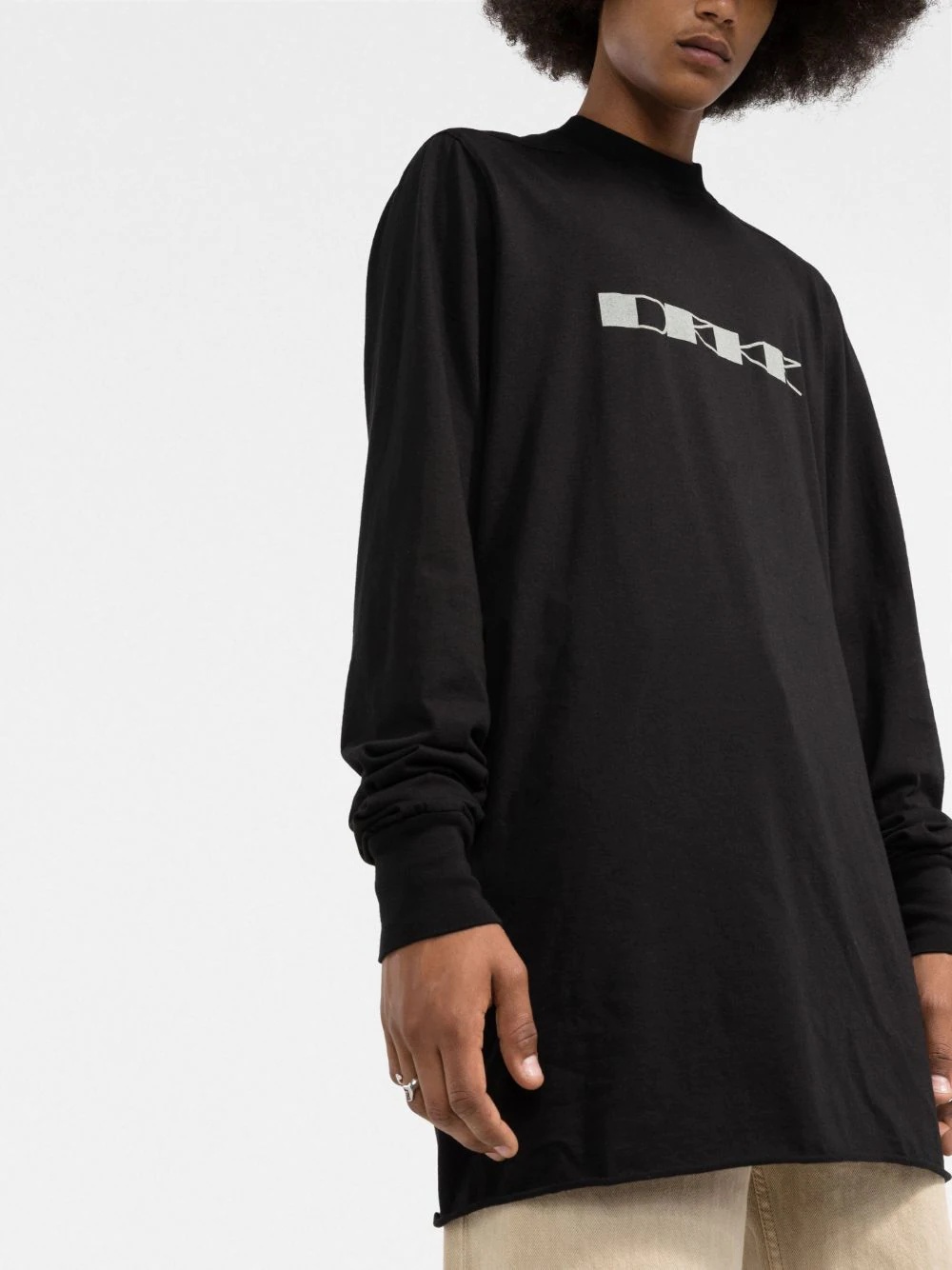 logo-print oversized sweatshirt - 3