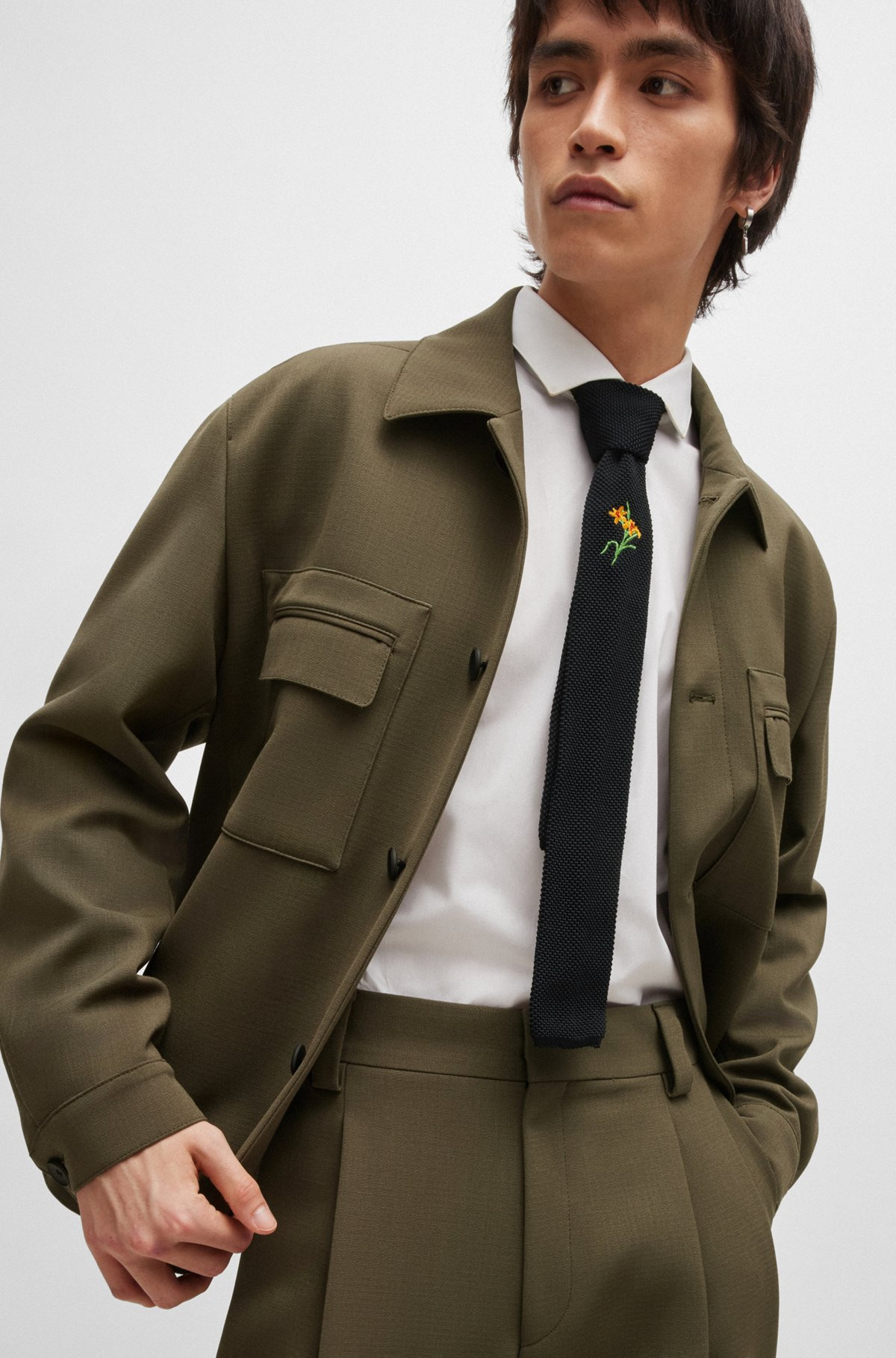 BUTTON-UP JACKET IN PERFORMANCE-STRETCH FABRIC - 6