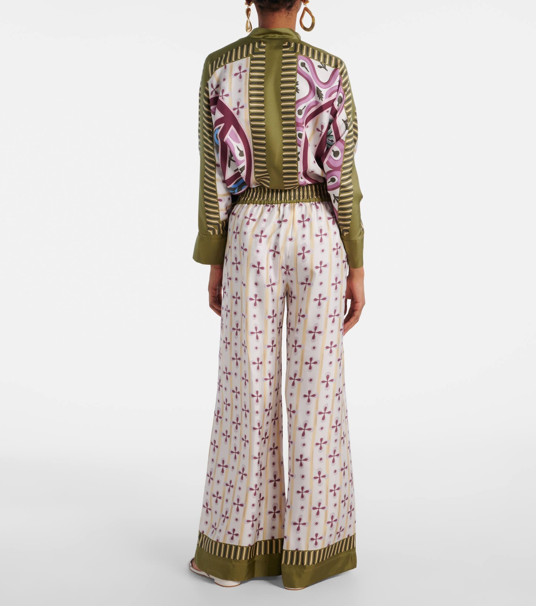 Eclipse Placée silk palazzo pants - 3