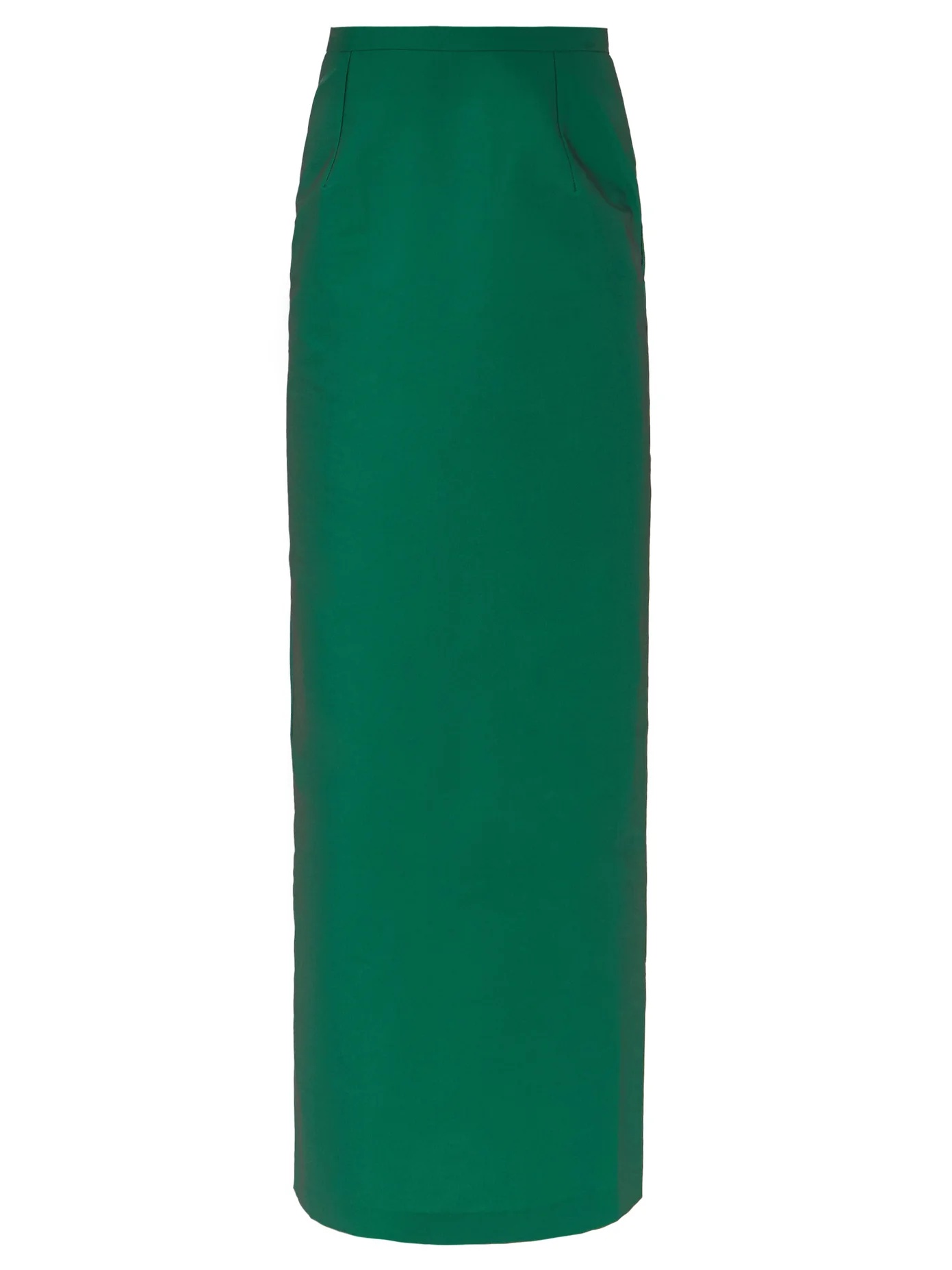 Norma high-rise taffeta pencil skirt - 1