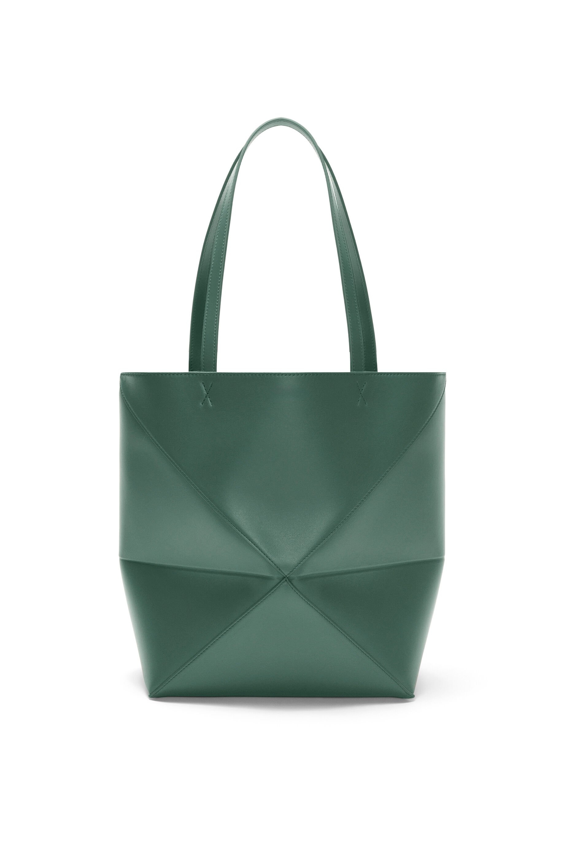 Medium Puzzle Fold tote in shiny calfskin - 6