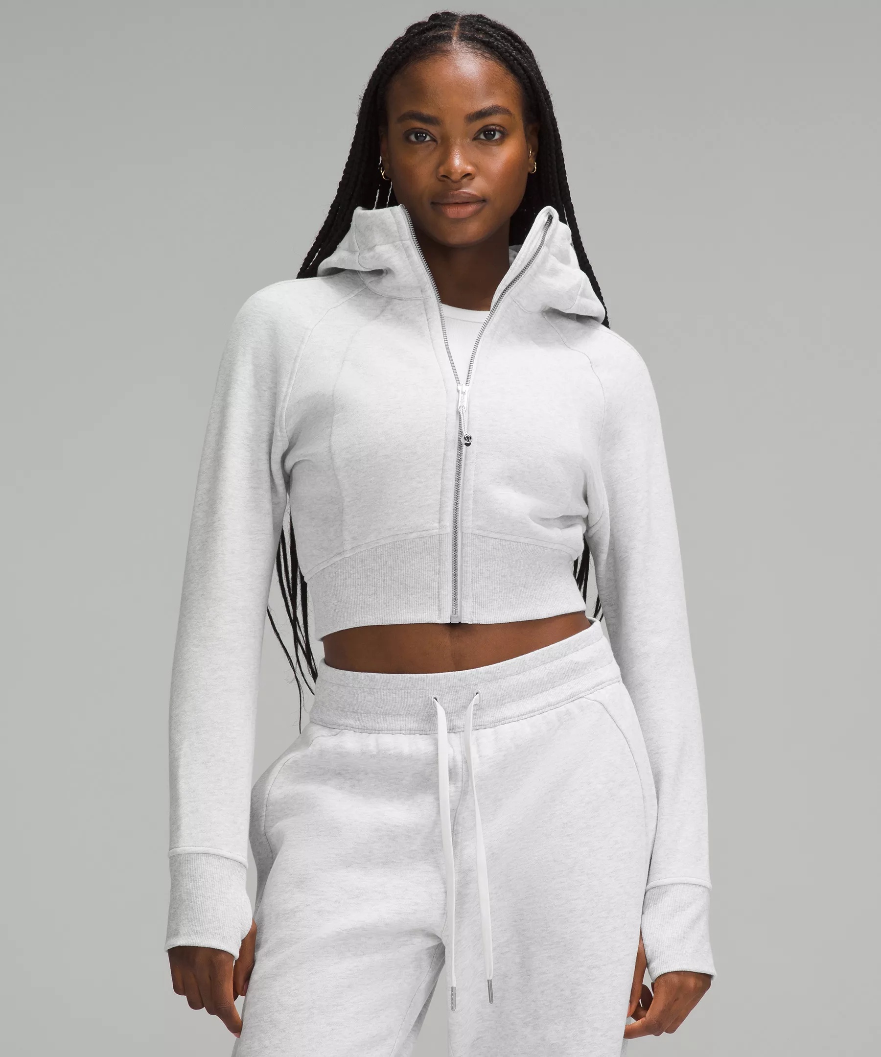 lululemon Scuba Full Zip Cropped Hoodie REVERSIBLE