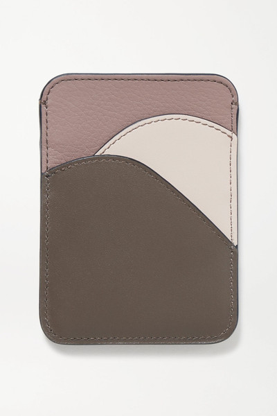 Chloé Walden color-block leather cardholder outlook