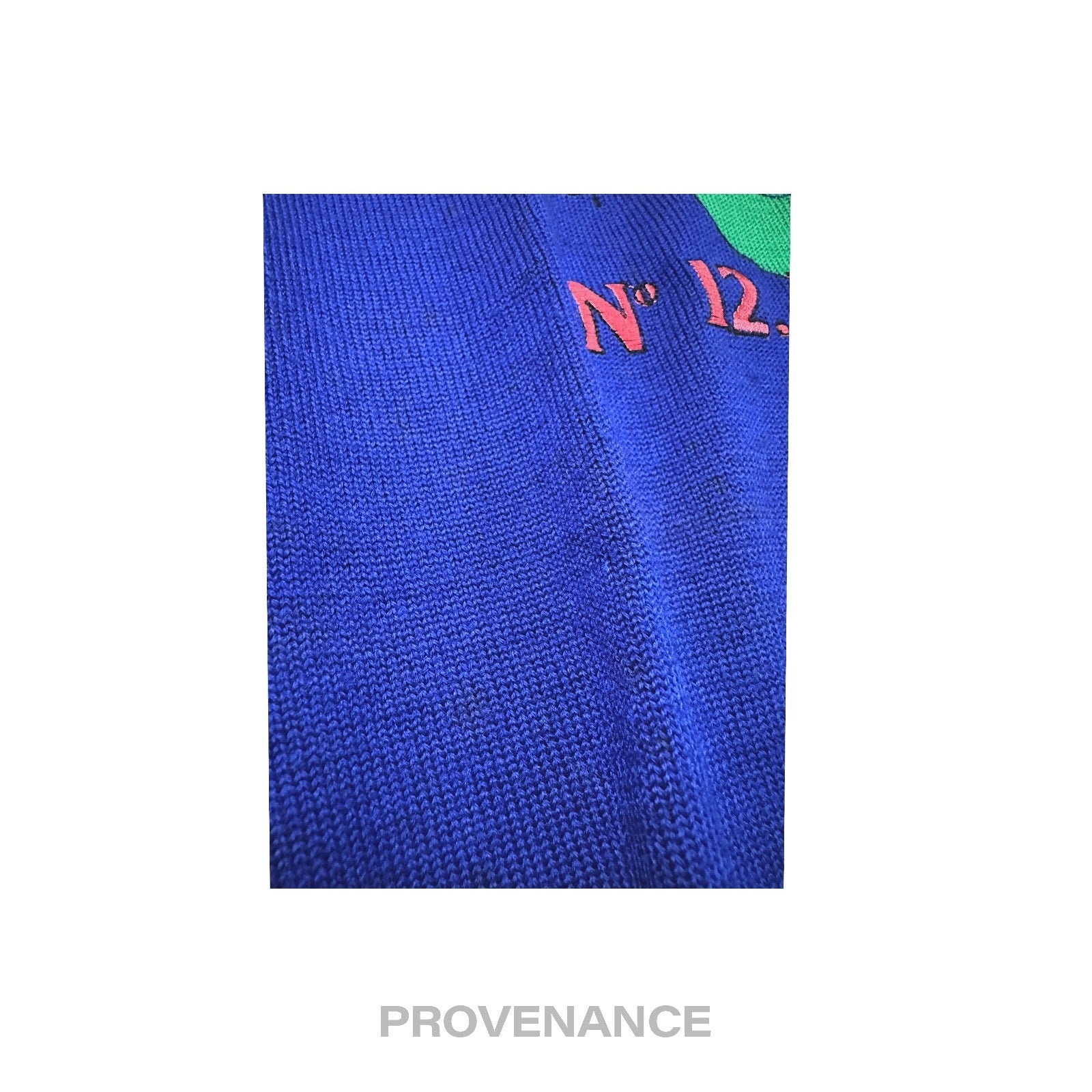 Balenciaga Sports Golf Crewneck Wool Sweatshirt - Blue L - 7