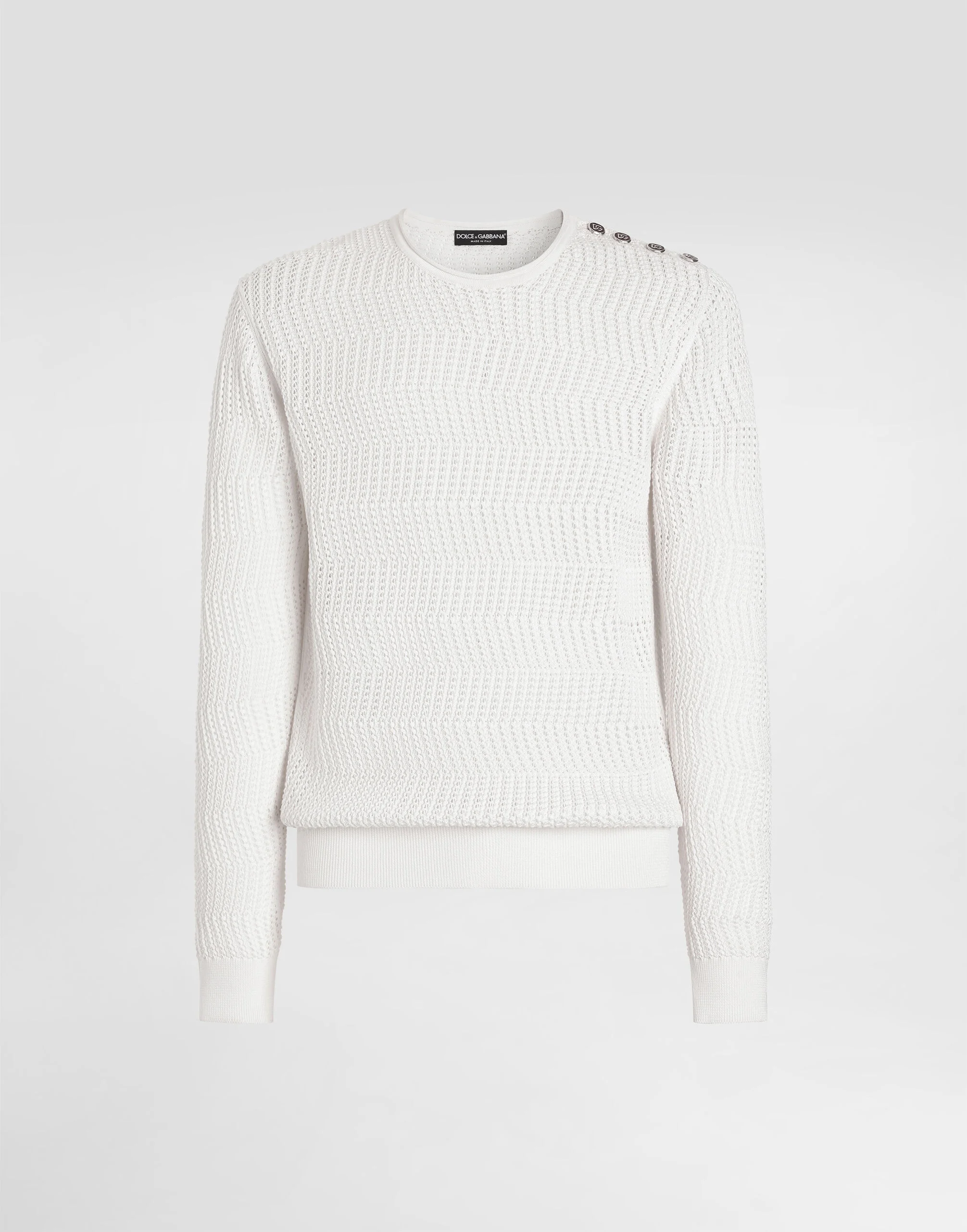 Crochet pullover in silk - 1