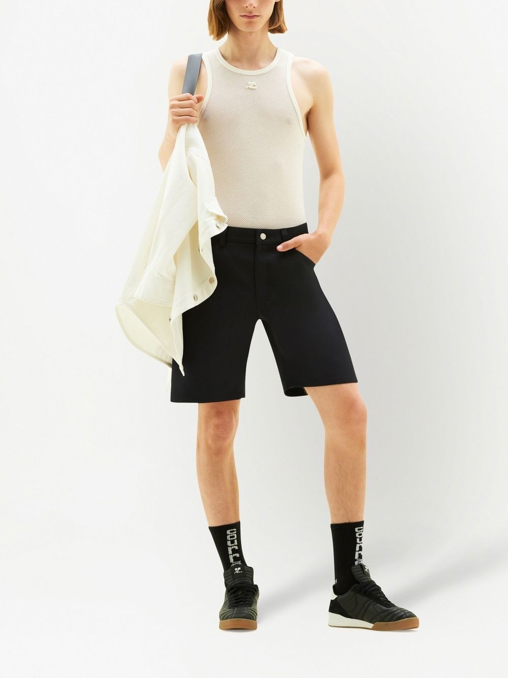 twill bermuda shorts - 2