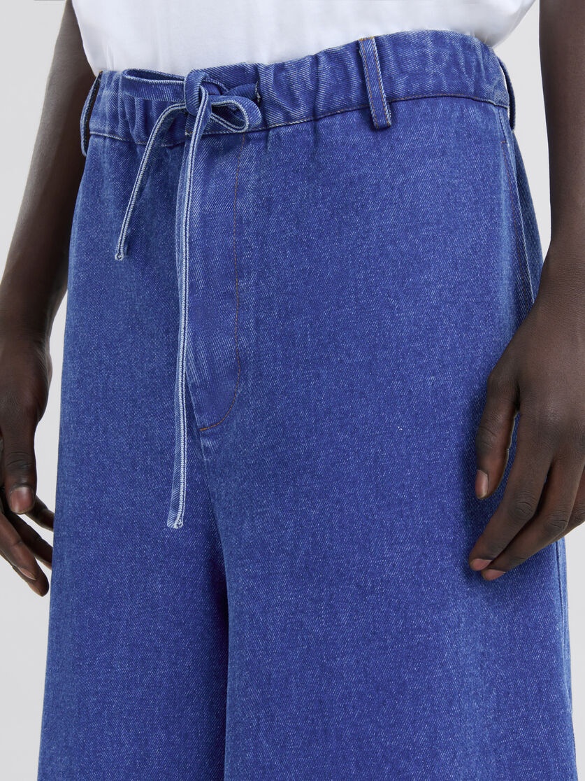 DRAWSTRING BLUE JEANS - 4