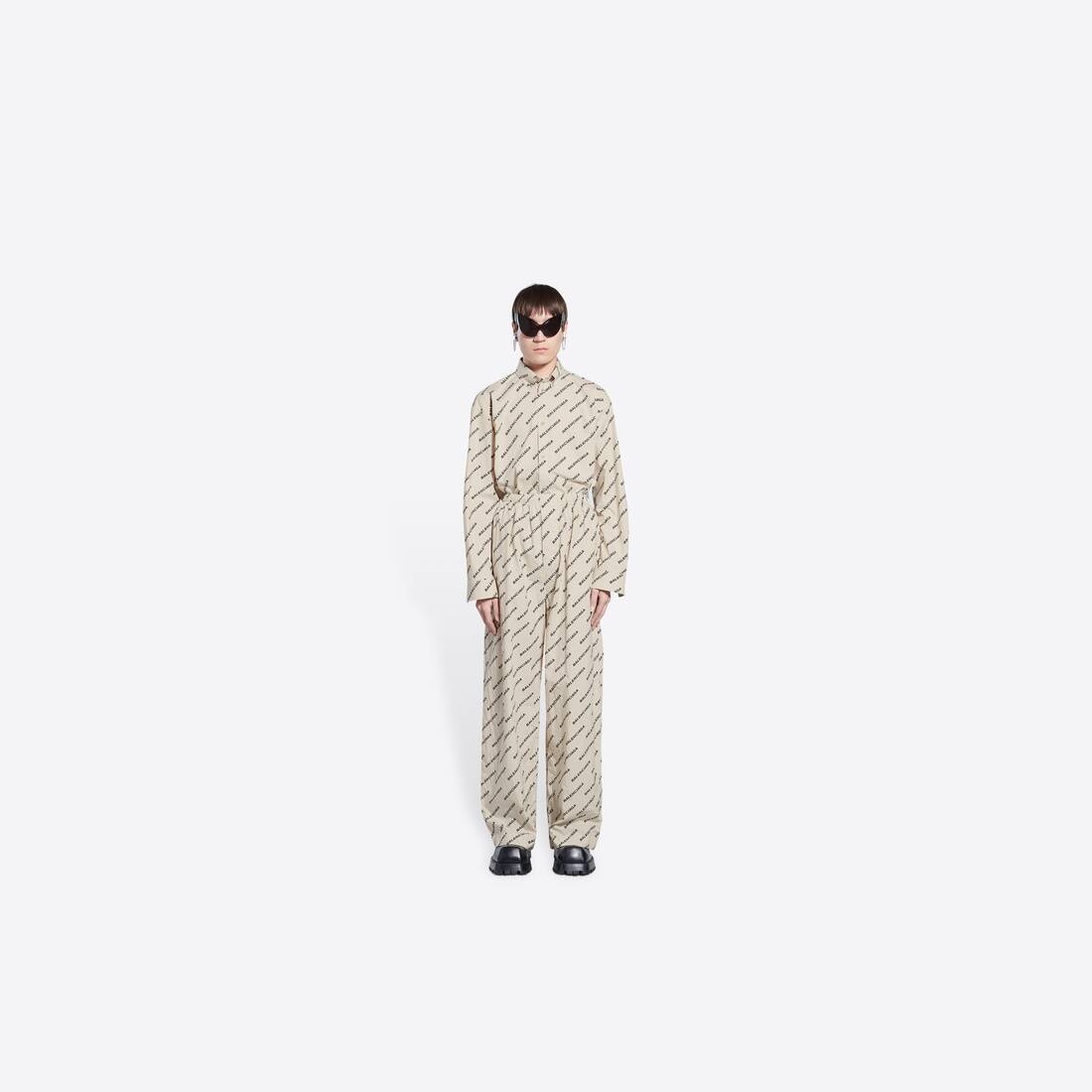 Men's Year Of The Tiger Typo Pyjama Pants in Beige - 3