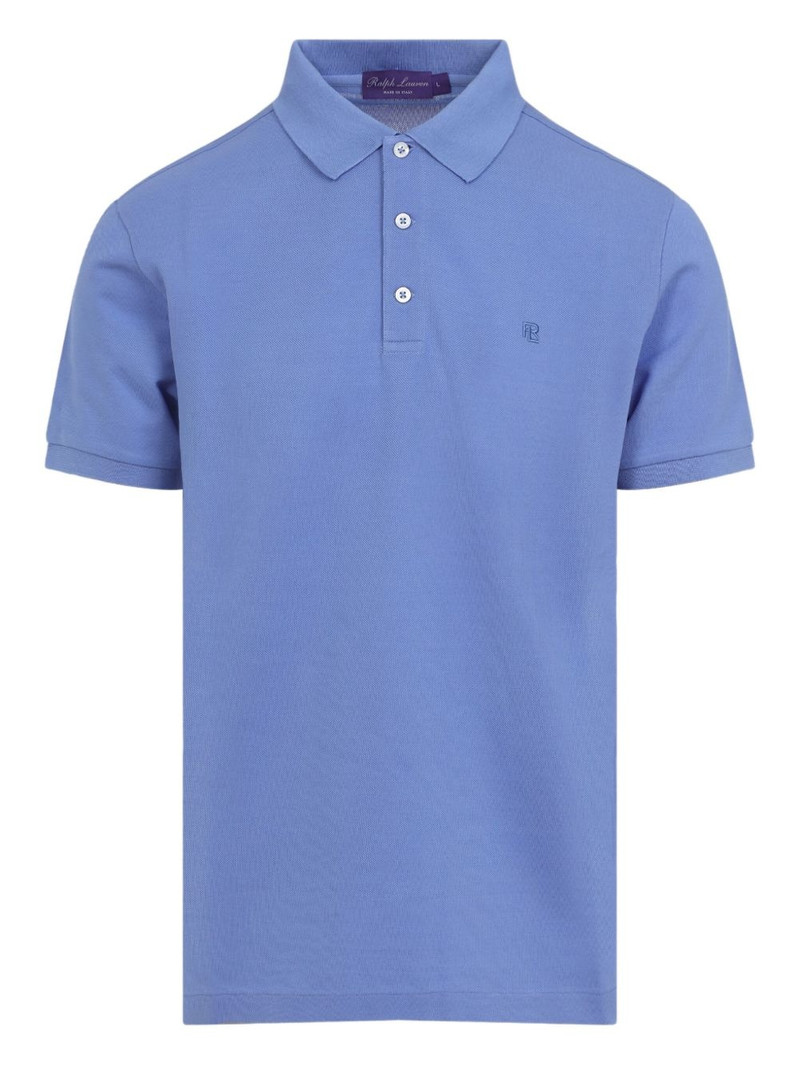 embroidered cotton polo shirt 1