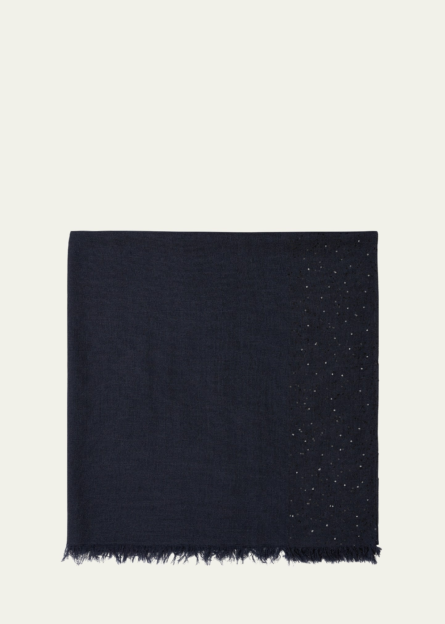 New Dalia Sequined Wool-Blend Scarf - 1