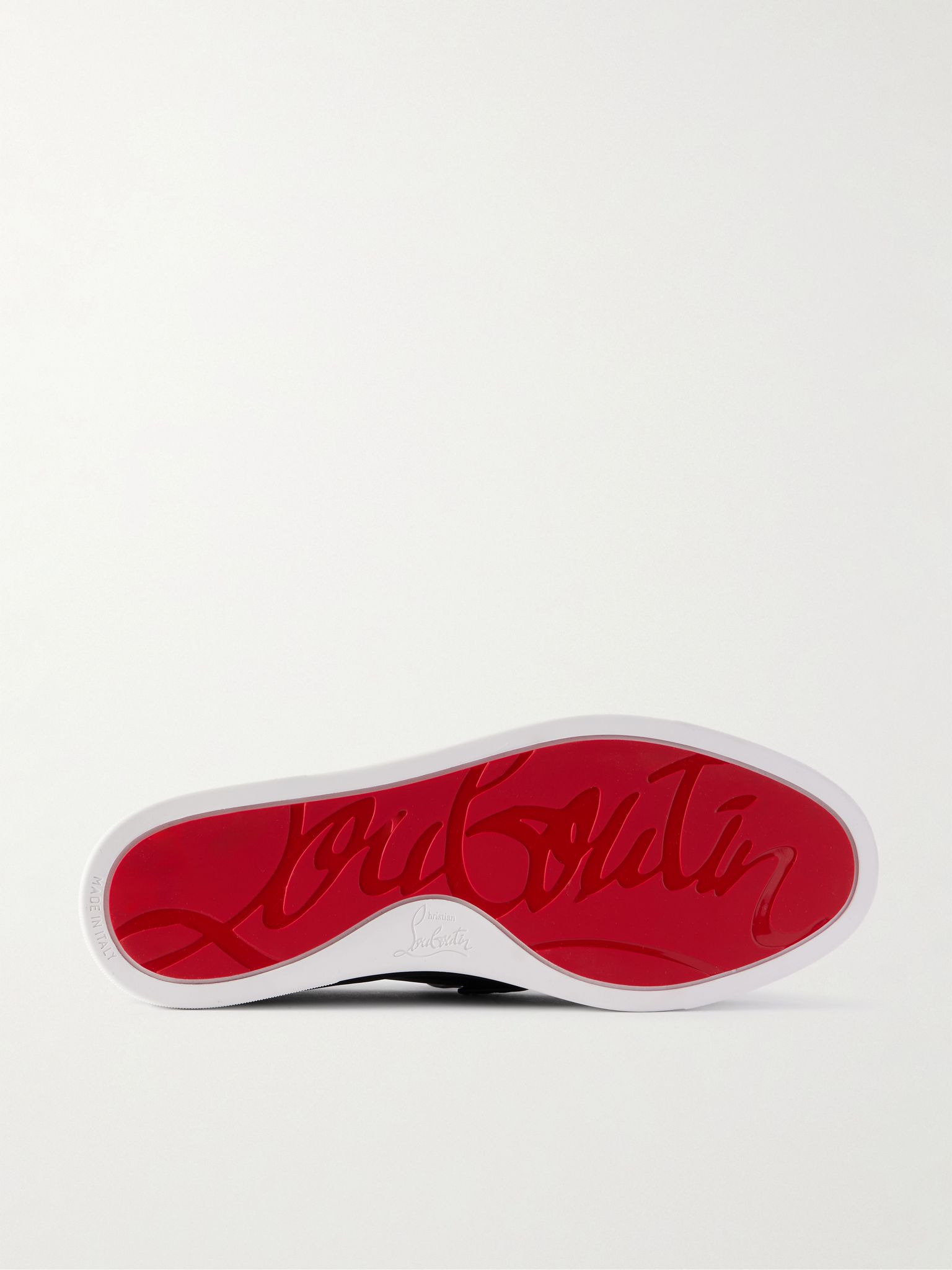 Moonboat Logo-Embossed Nubuck Loafers Black - 3