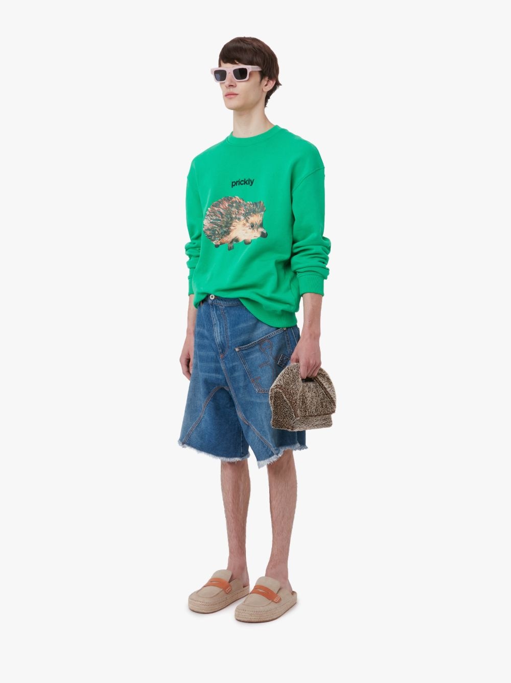 HEDGEHOG PRINT CREWNECK SWEATSHIRT - 4