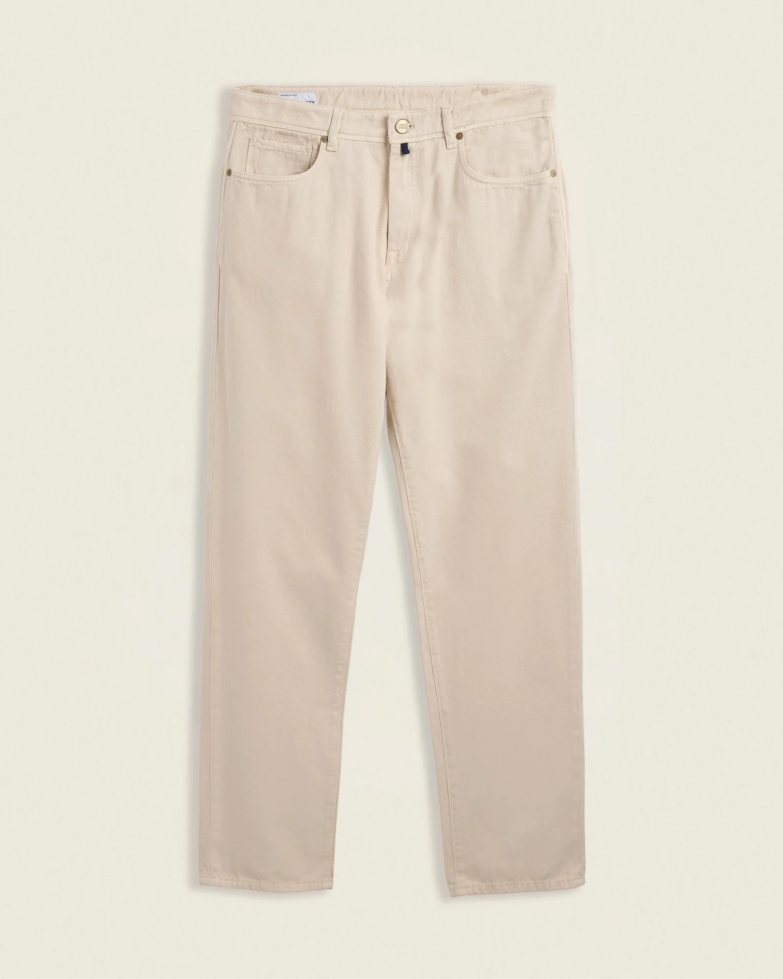 Regular fit cotton and cashmere fivepocket trousers - 1