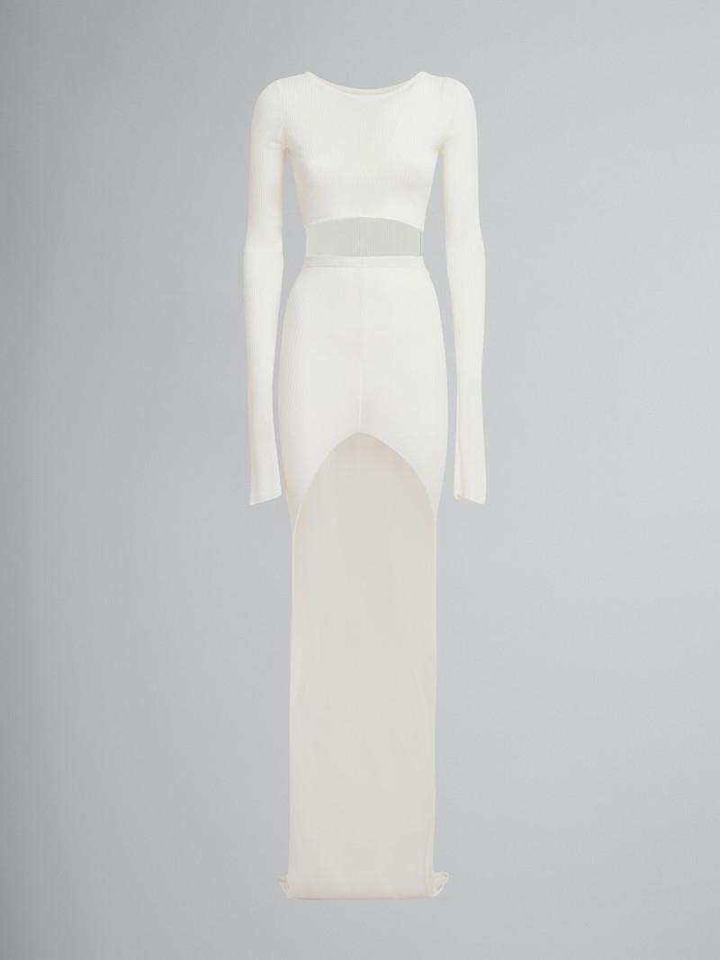 strapless open back dress Ana Ribbed Dress (Short) – By Tess Collection main image 0