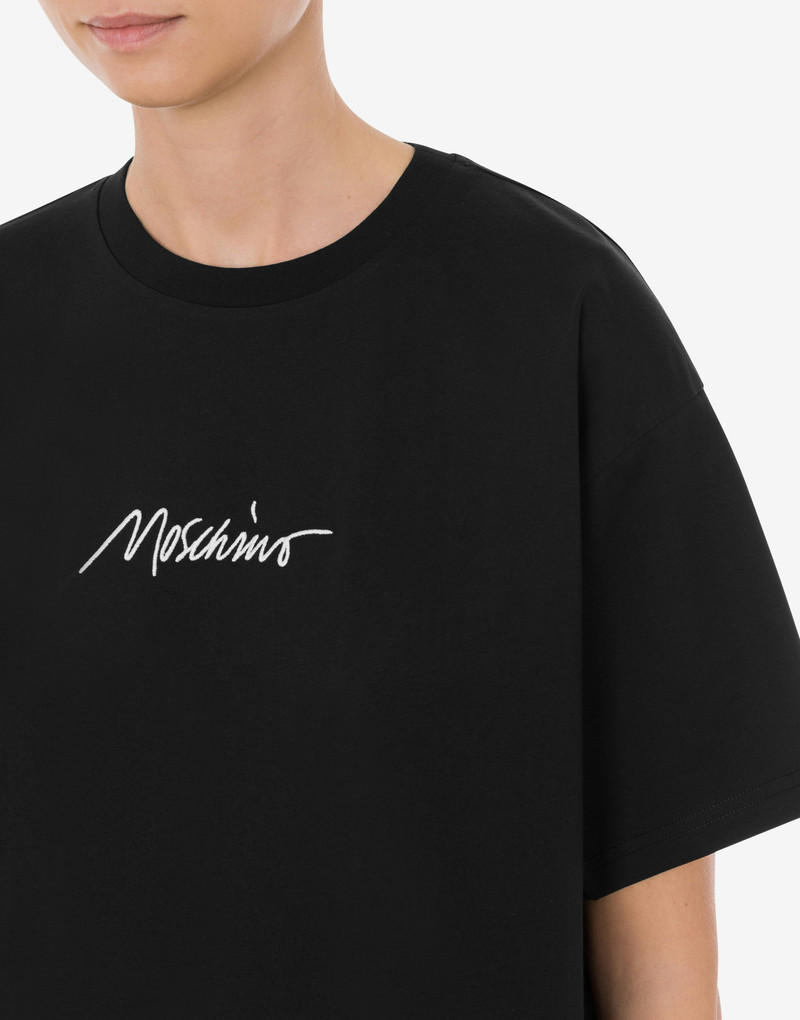 LOGO EMBROIDERY ORGANIC JERSEY T-SHIRT 4