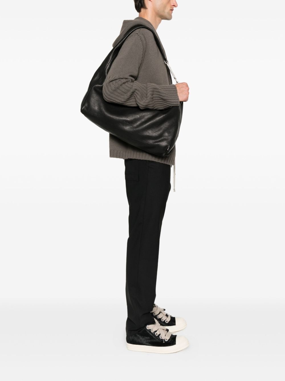 Gemini zip-fastening leather shoulder bag - 2