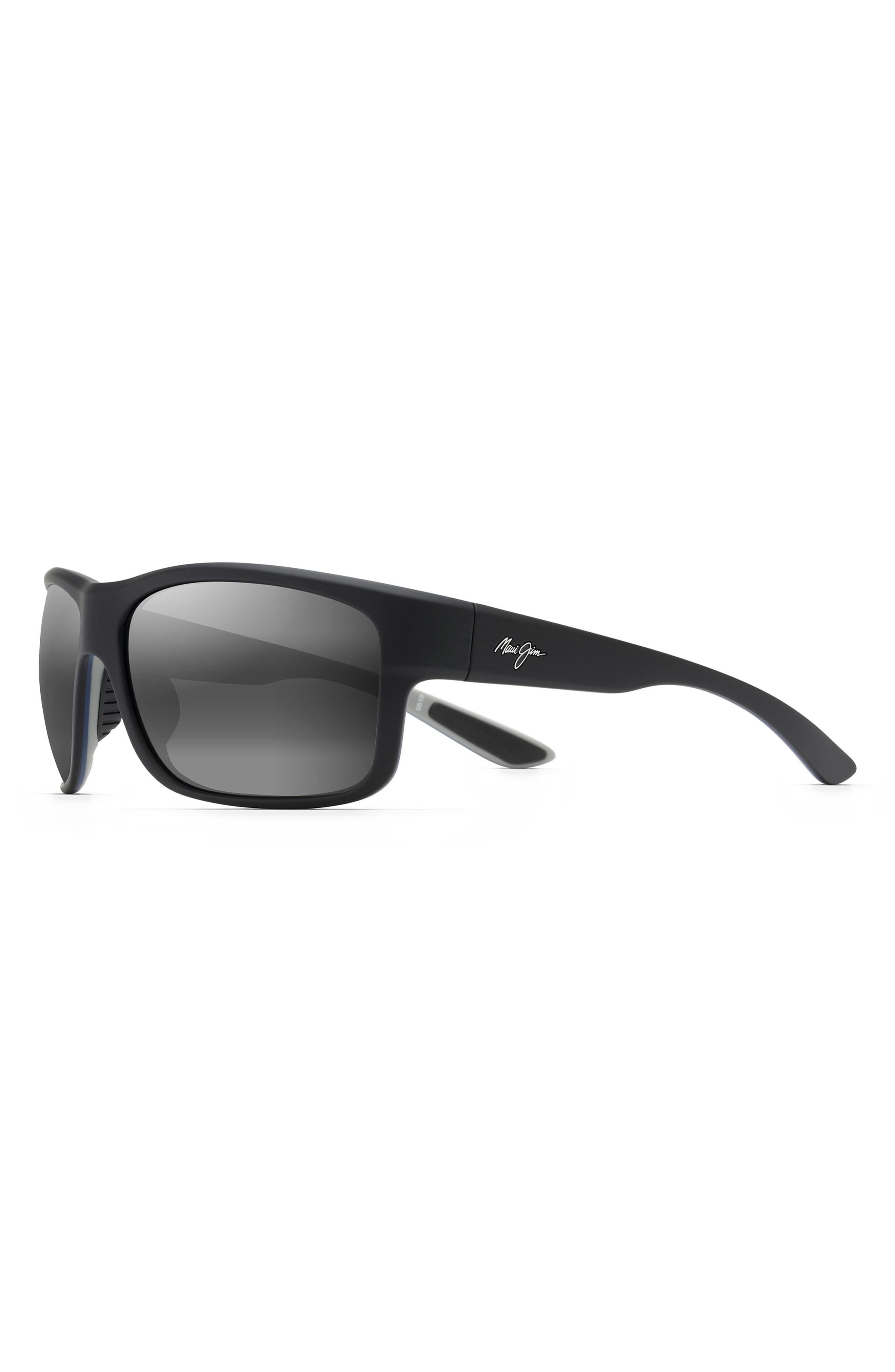 Maui Jim Southern Cross 63mm Ovresize Polarized Sunglasses in Black/Grey Gradient at Nordstrom - 2