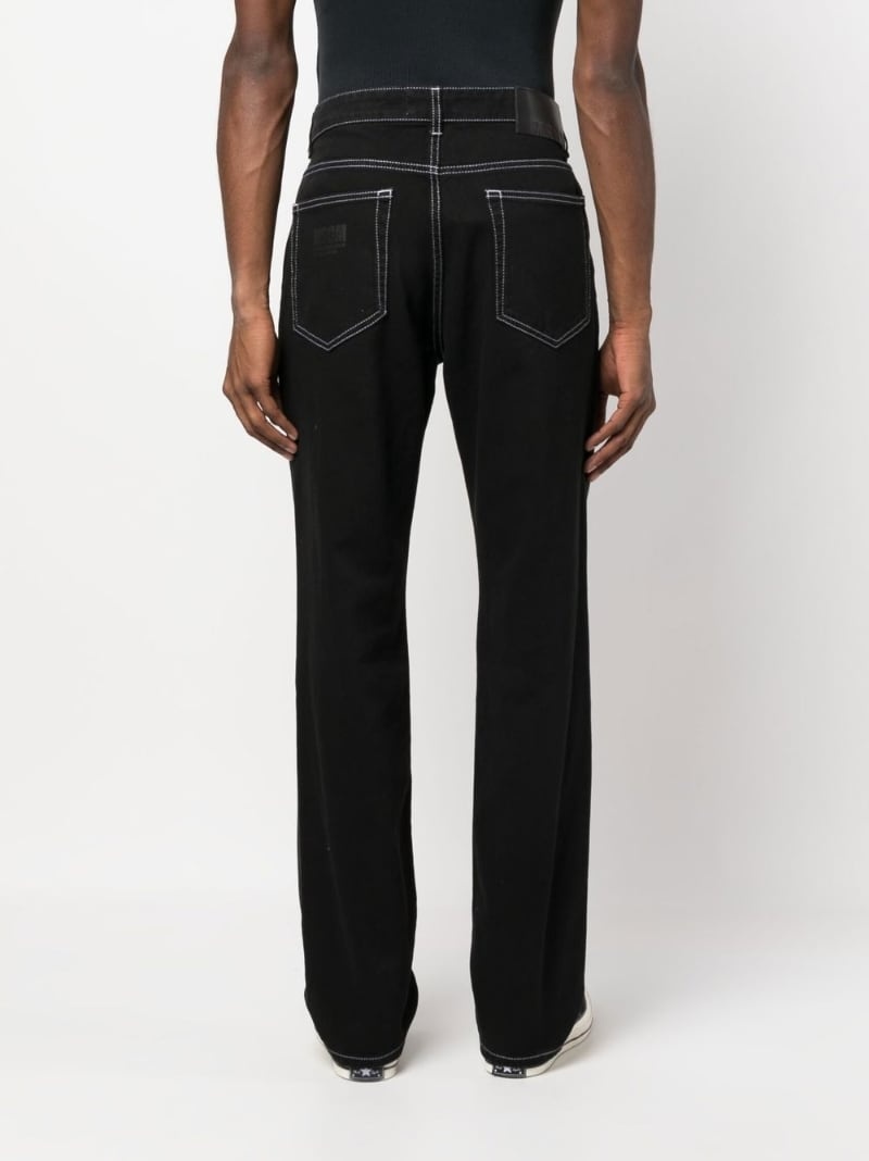 contrast stitching jeans - 4