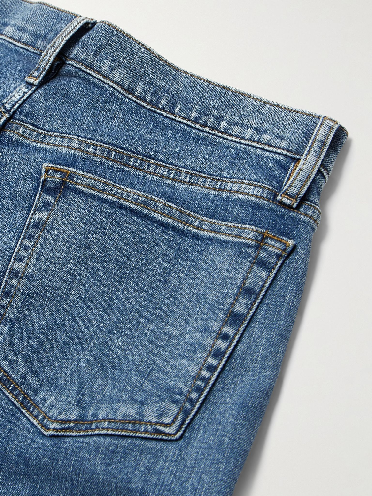 L'Homme Slim-Fit Straight-Leg Jeans Blue - 5