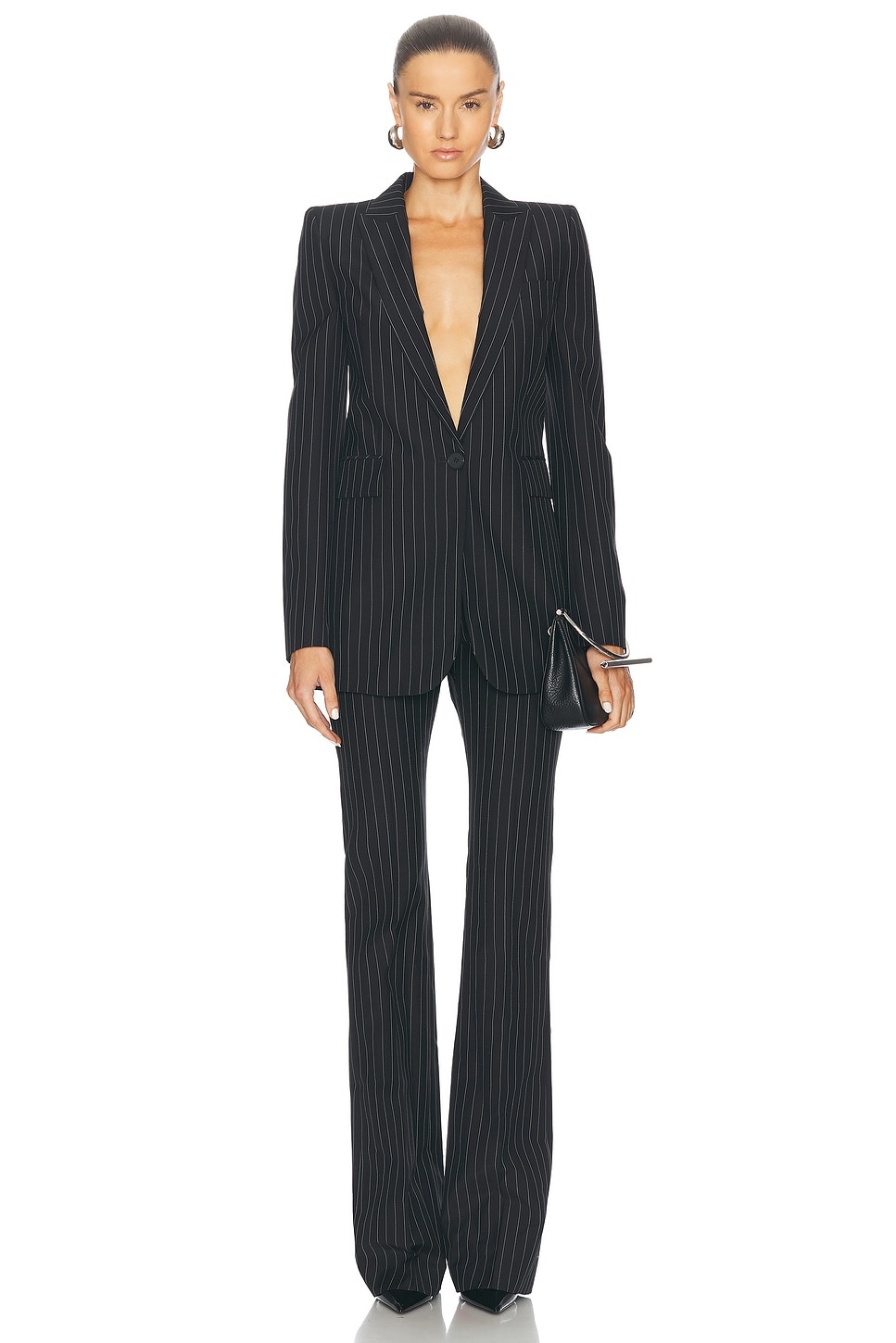 Pinstripe Blazer - 4