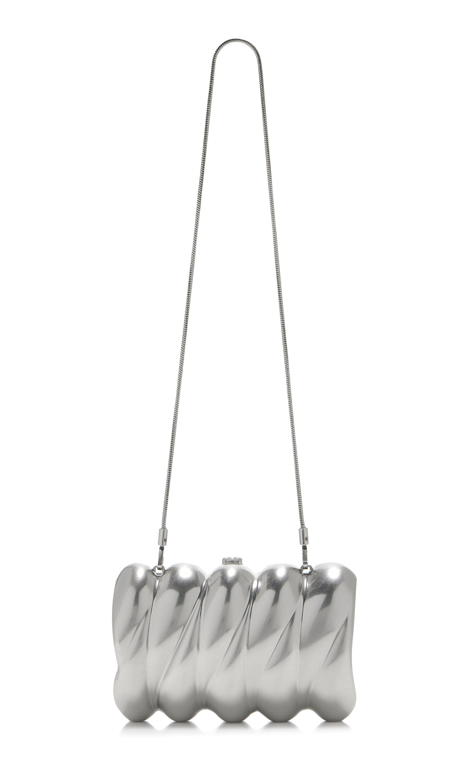 Reya Silver-Tone Metal Clutch silver - 3