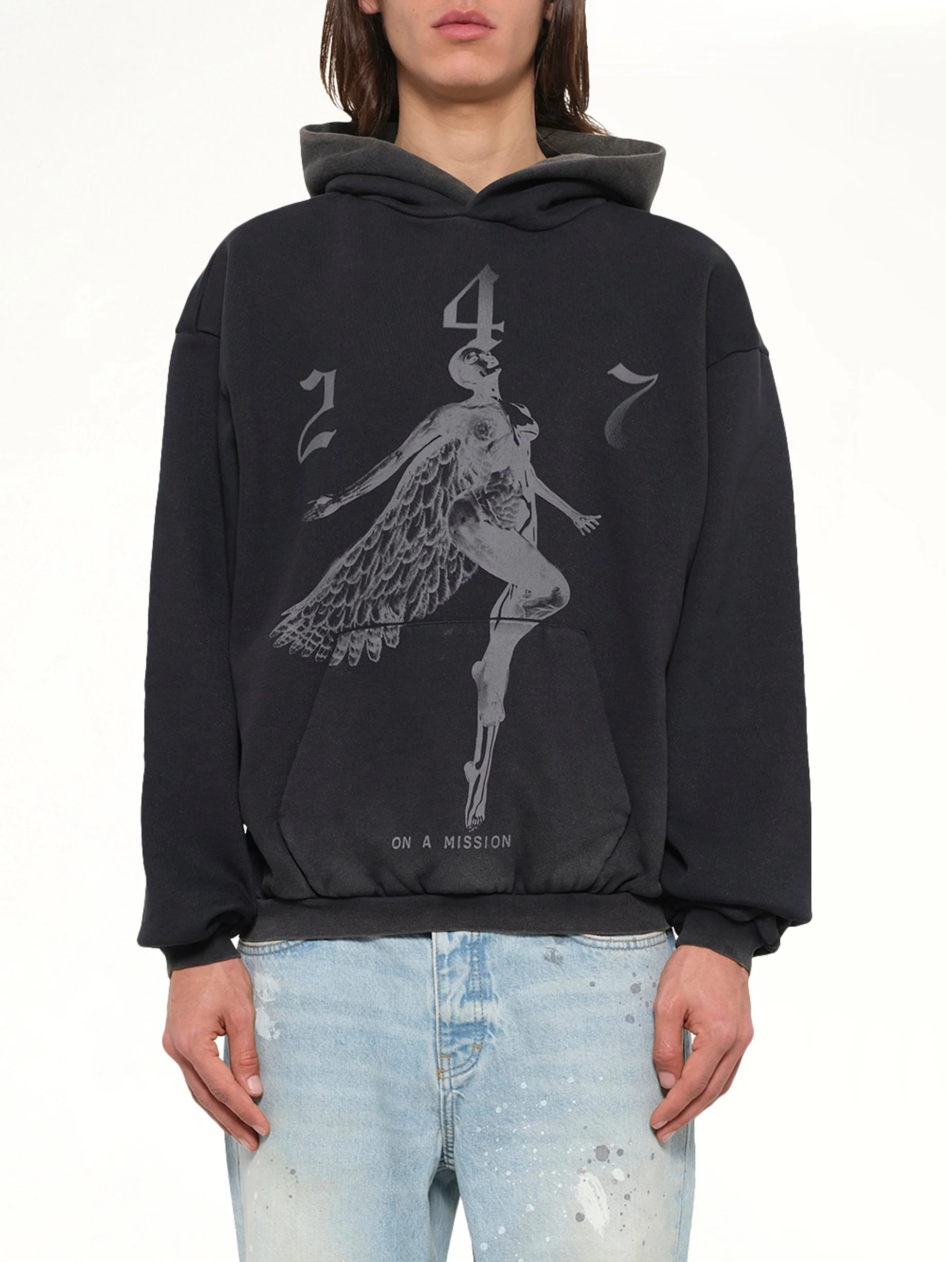 247 Angel Hood in Vintage Black - 1