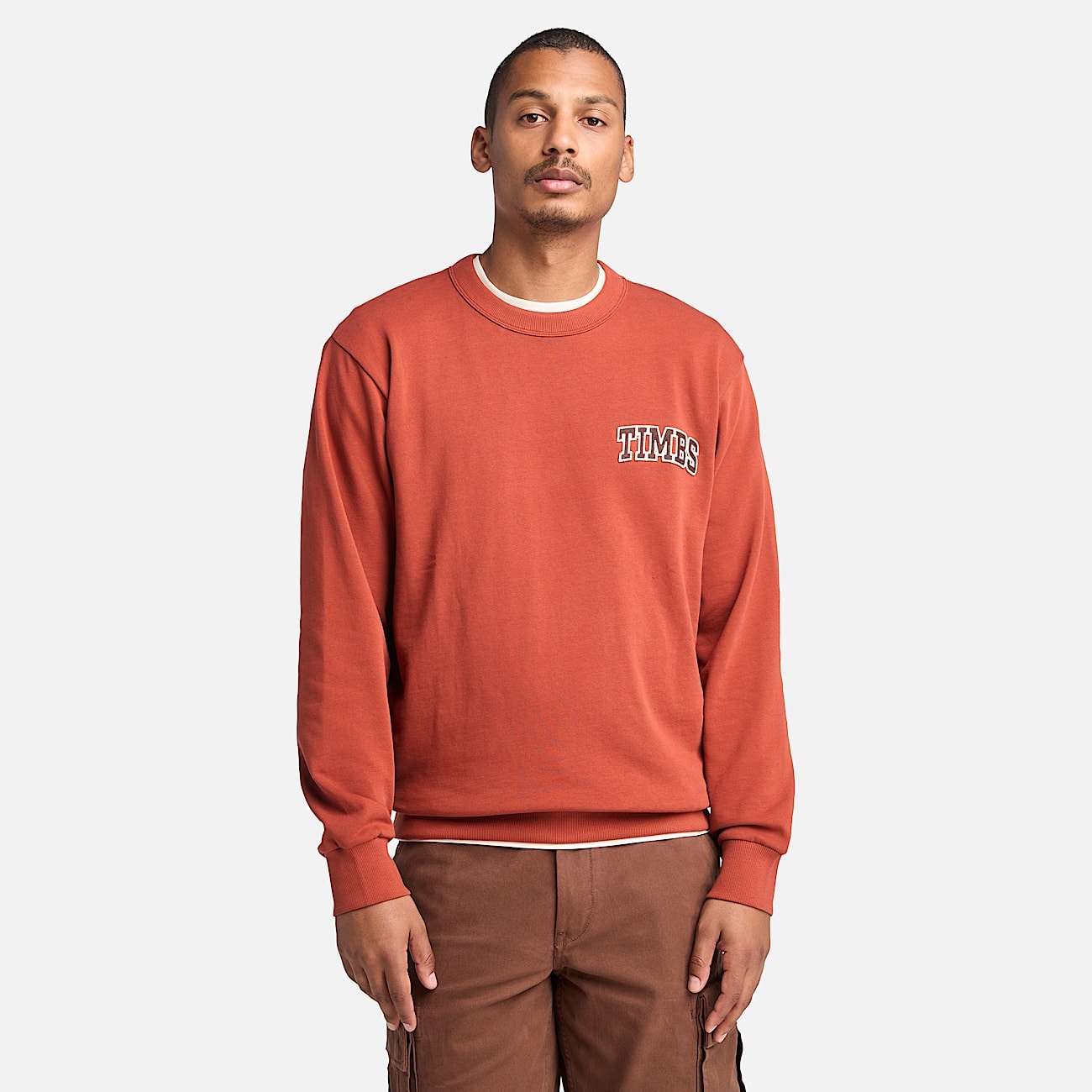 Men's Front Timbs Graphic Crew Neck Sweatshirt - 2