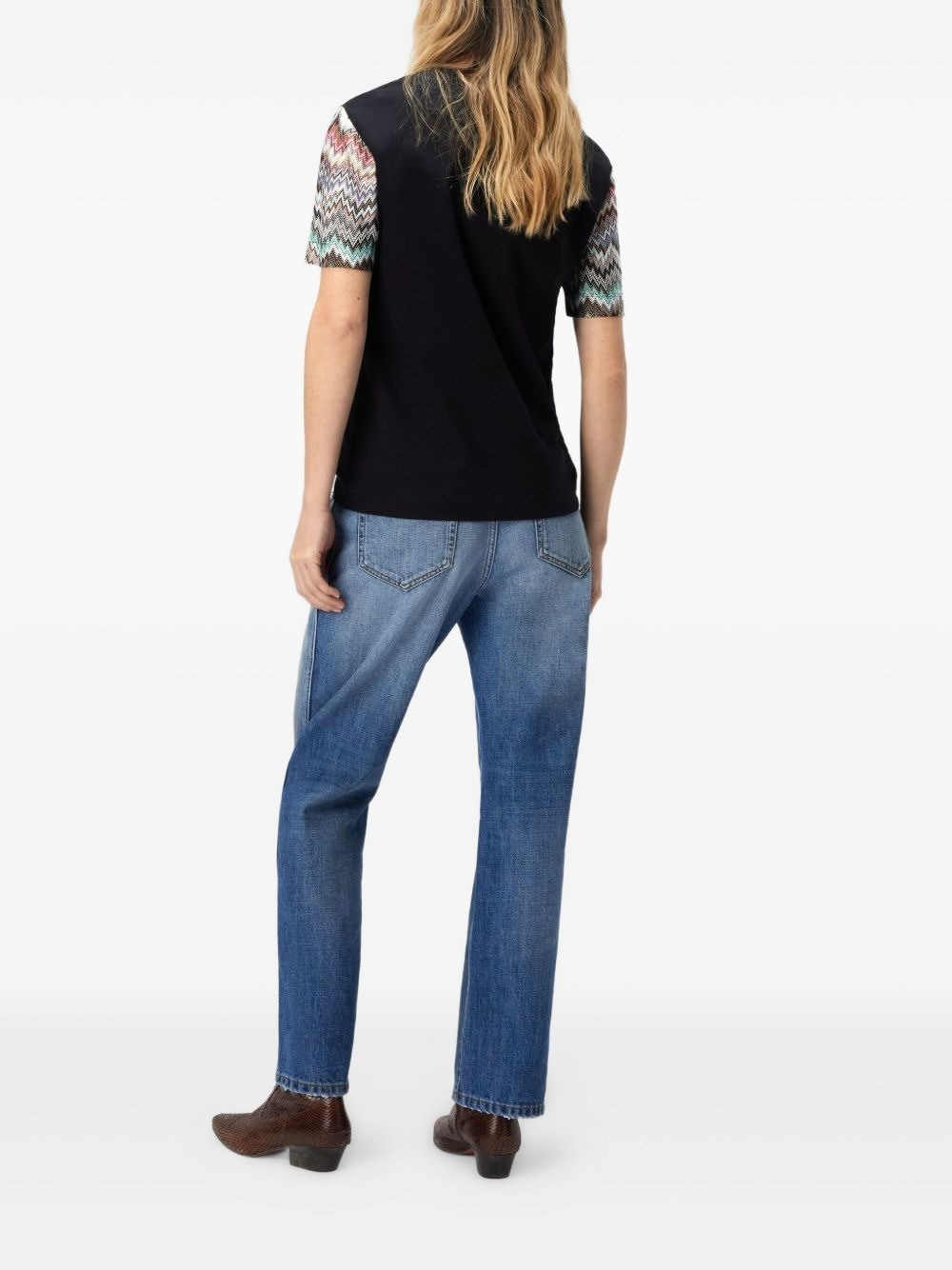 zig-zag sleeve top - 3