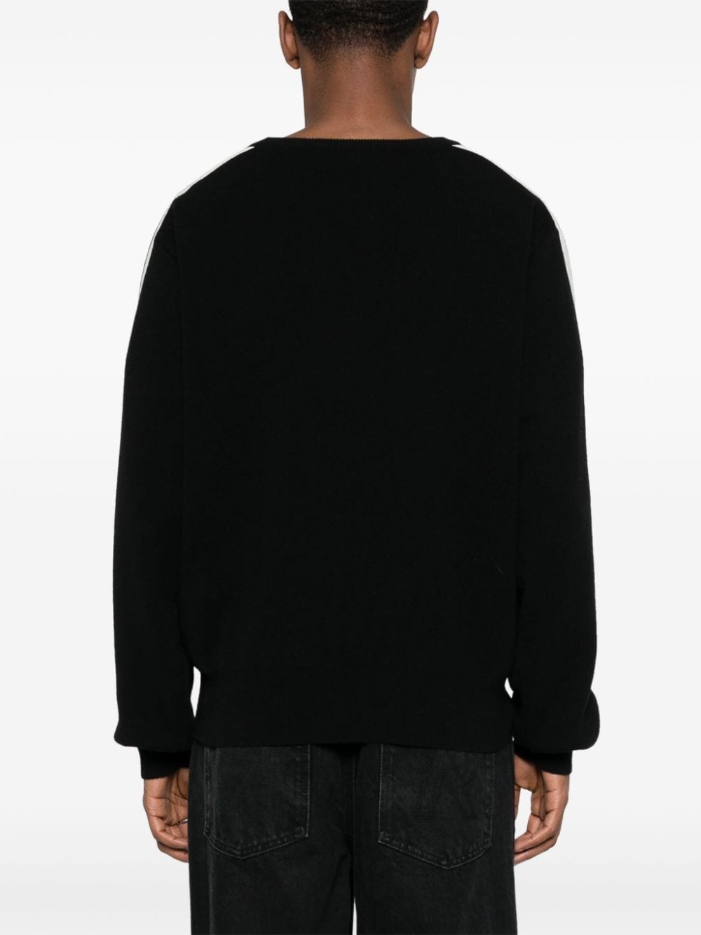 monogram-embroidered crew-neck jumper - 4