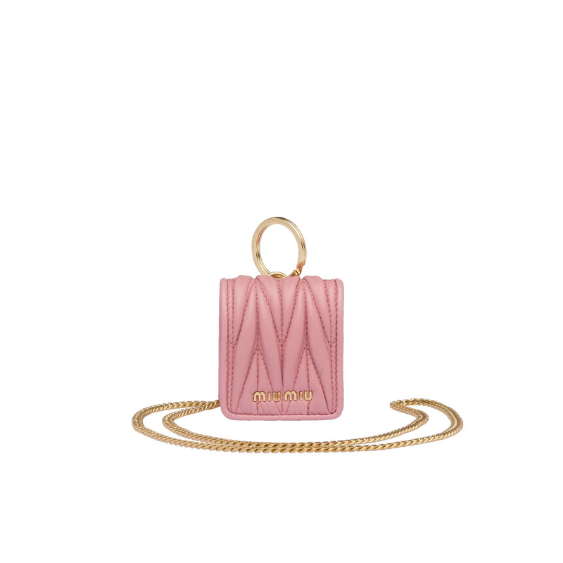 Matelassé nappa leather AirPods case 1