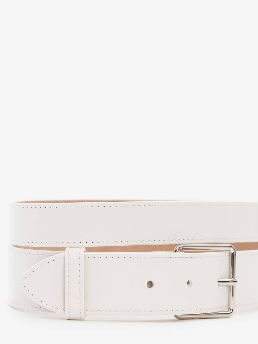 Double Belt in Optic White - 3