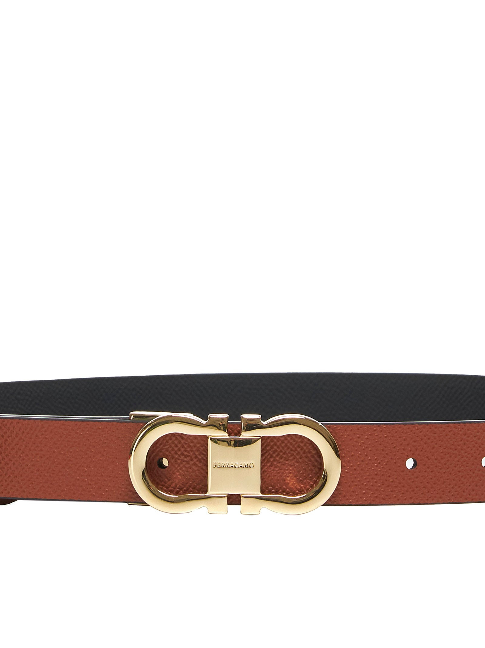 Black Reversible Gancini belt - 4