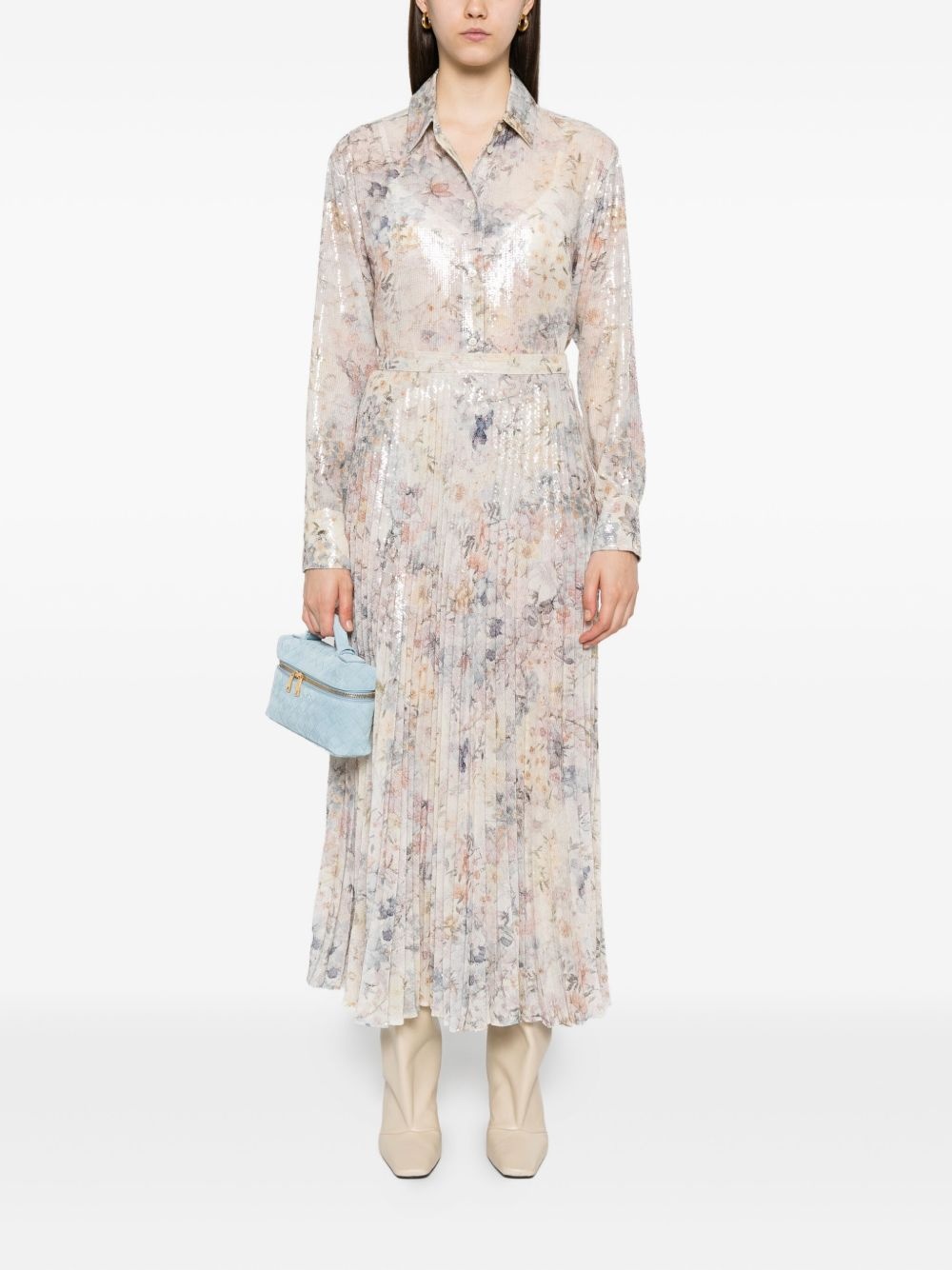 sequin floral shirt - 2