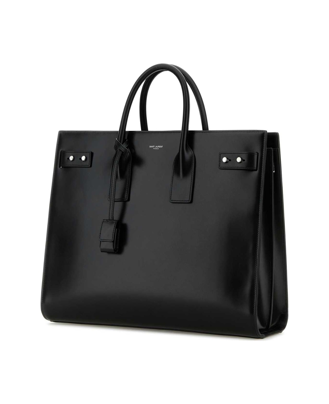 Black Leather Sac De Jour Handbag - 2