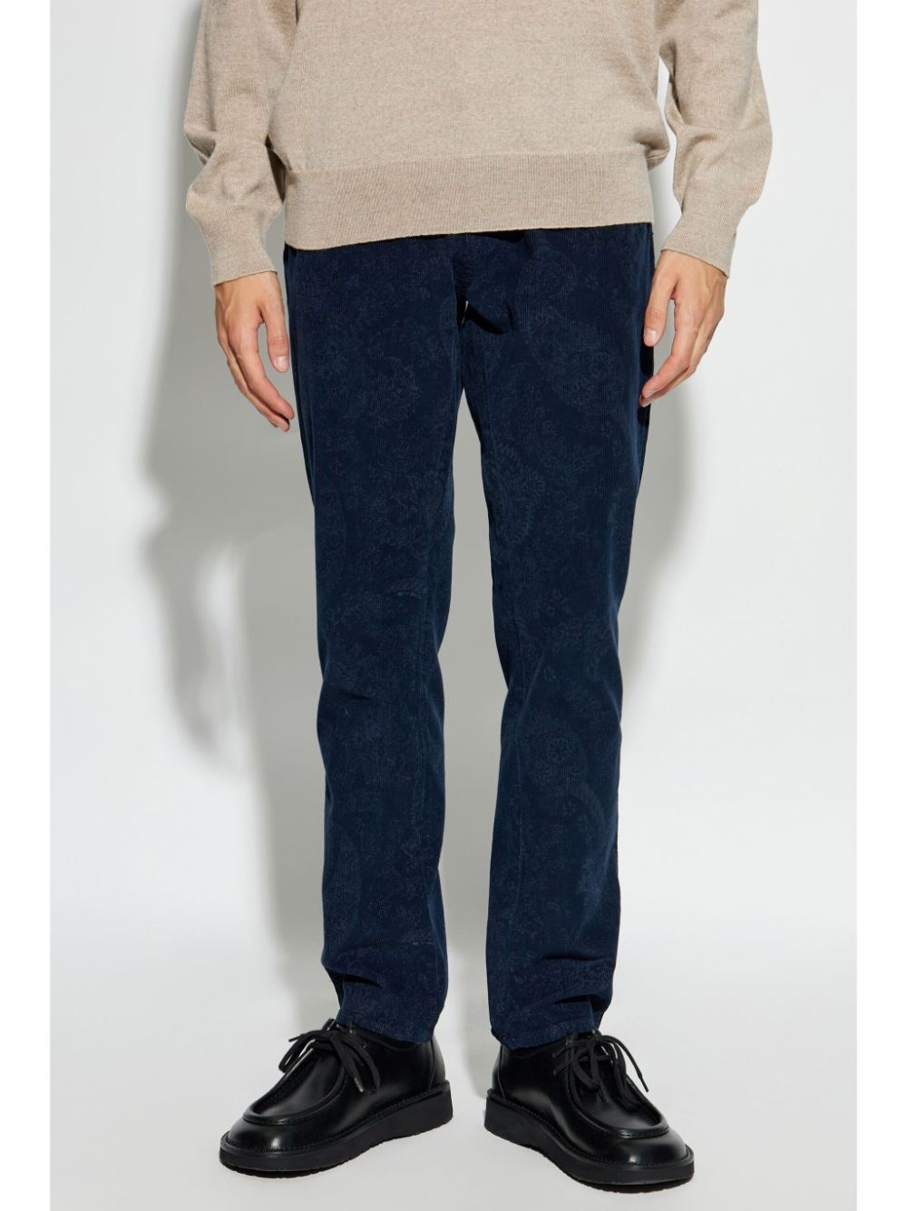 paisley-jacquard trousers - 3