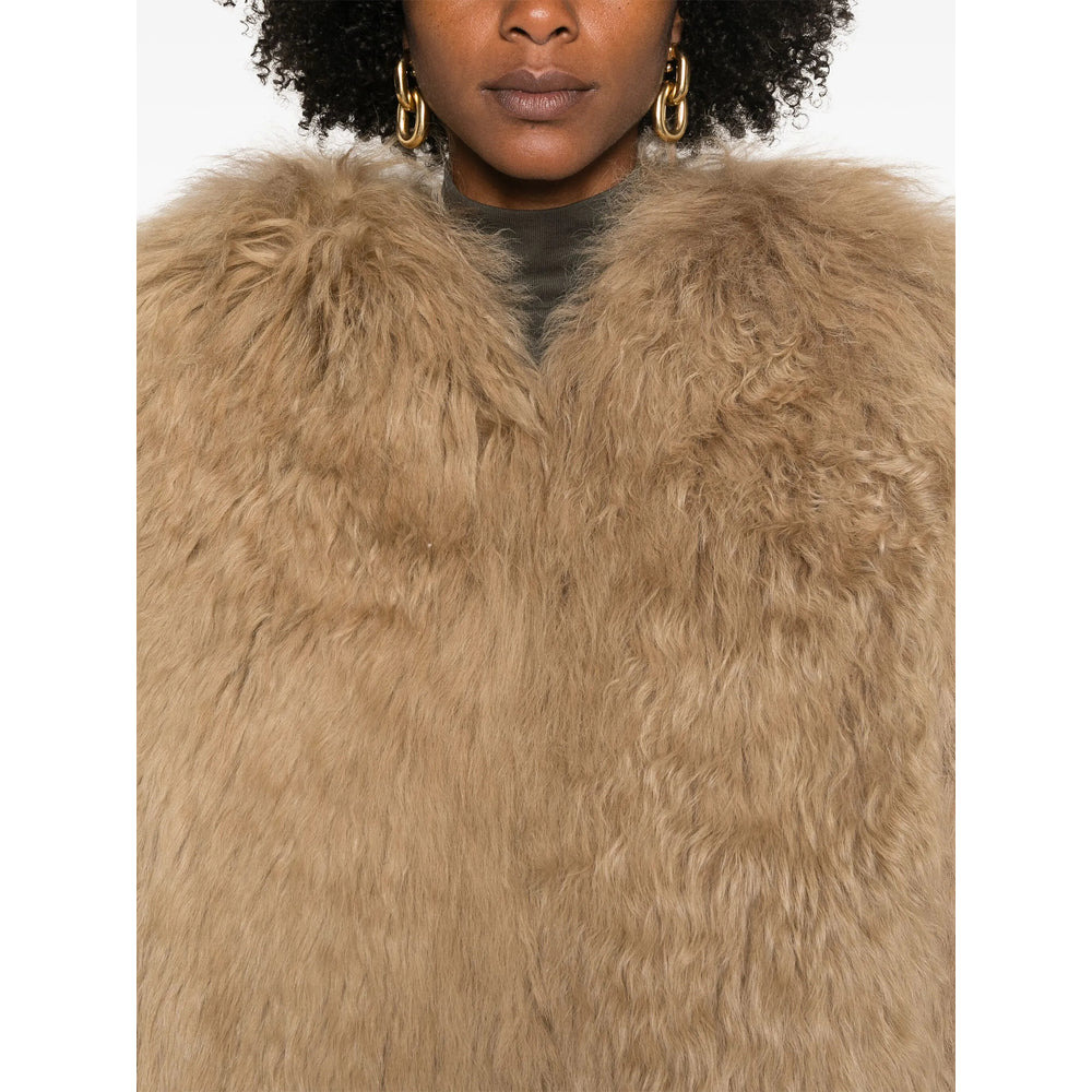 Prada Brown Jackets - Faux Fur & Shearling Jackets Women - 4