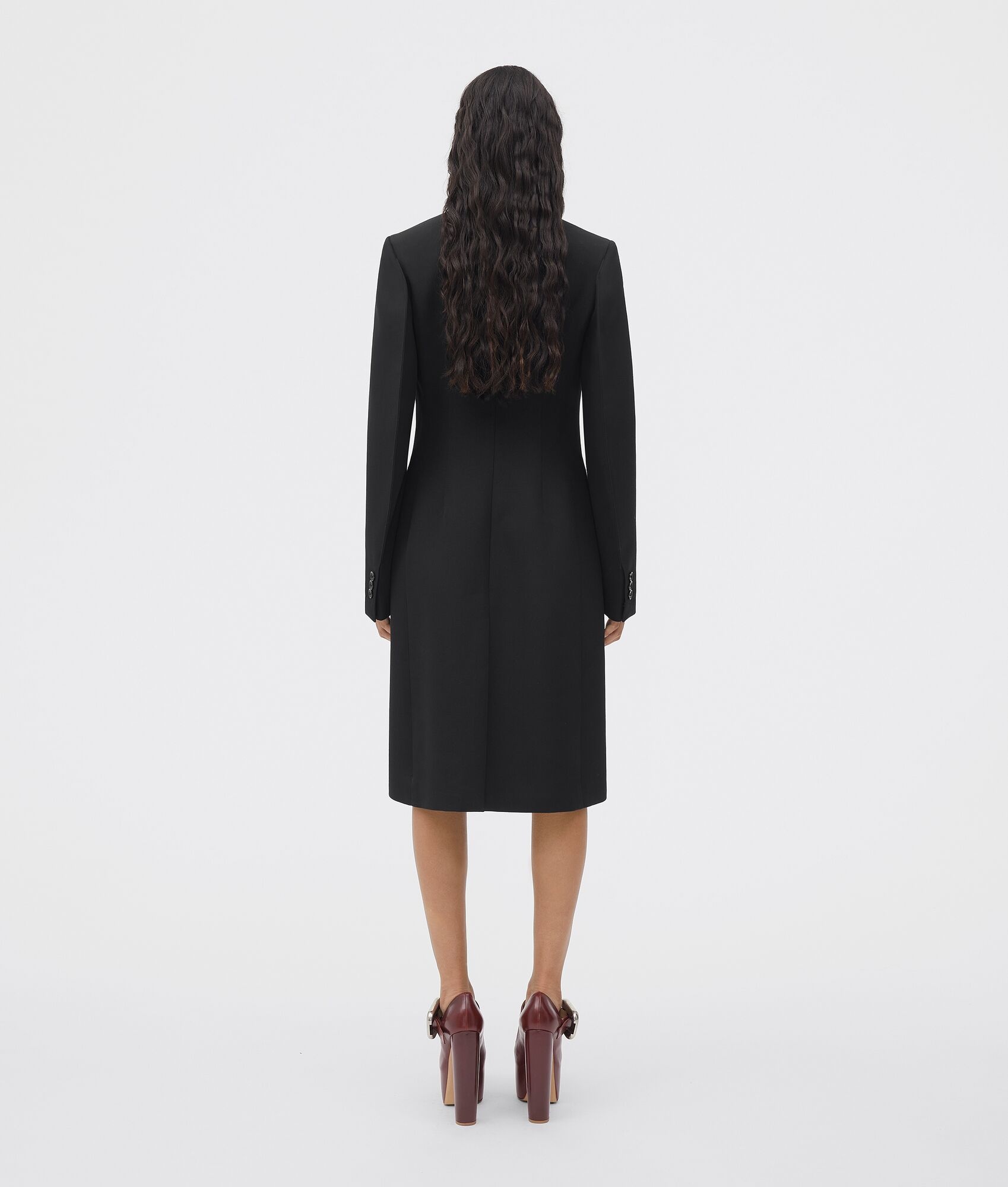 コート BOTTEGA VENETA FW22 WOOL COAT (709314_VKIV01000) Bottega Veneta Compact Wool Coat | REVERSIBLE