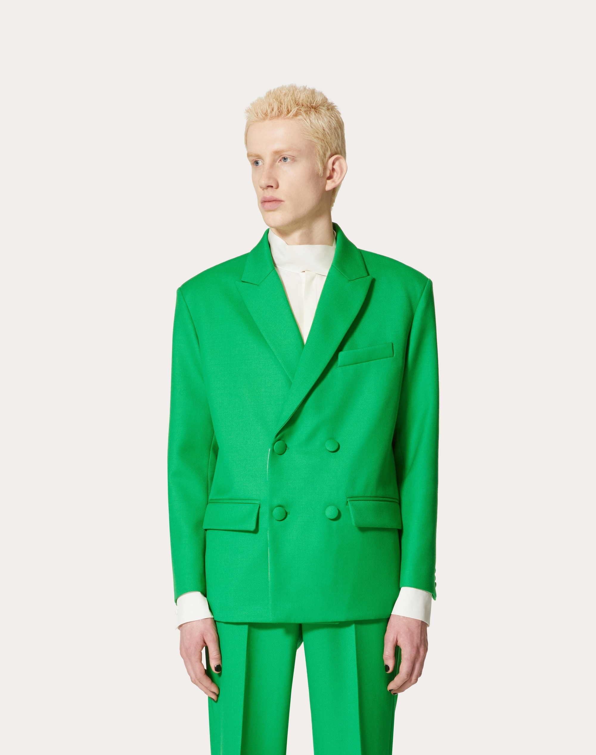 DOUBLE-BREASTED WOOL JACKET - 3