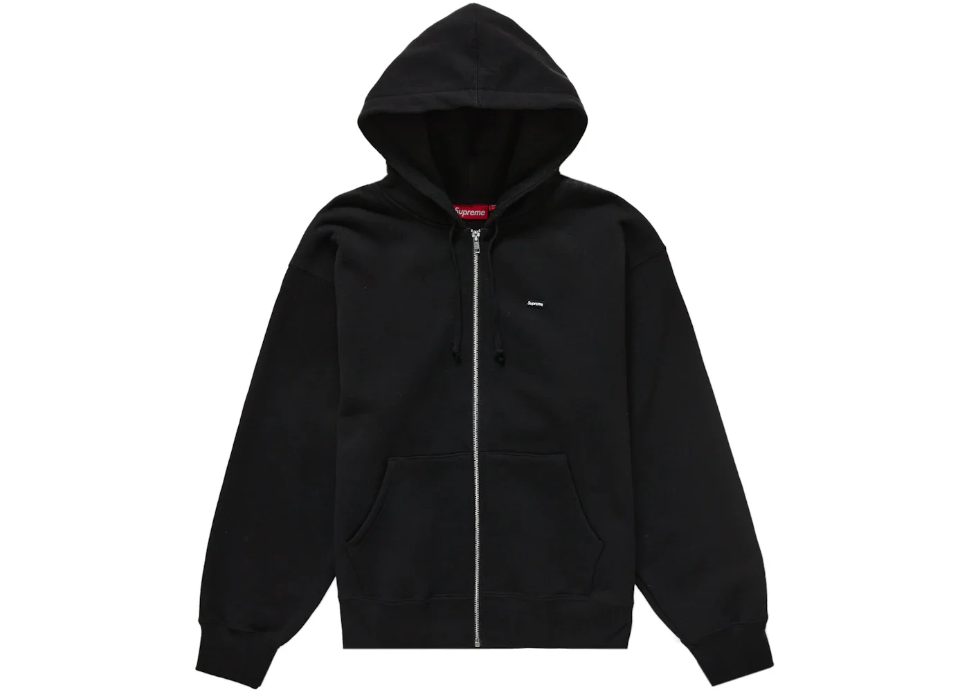 Supreme Small Box Zip Up Hooded Sweatshirt (FW24) Black - 1