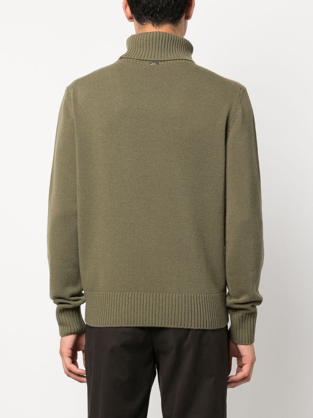 roll-neck wool knit jumper - 4