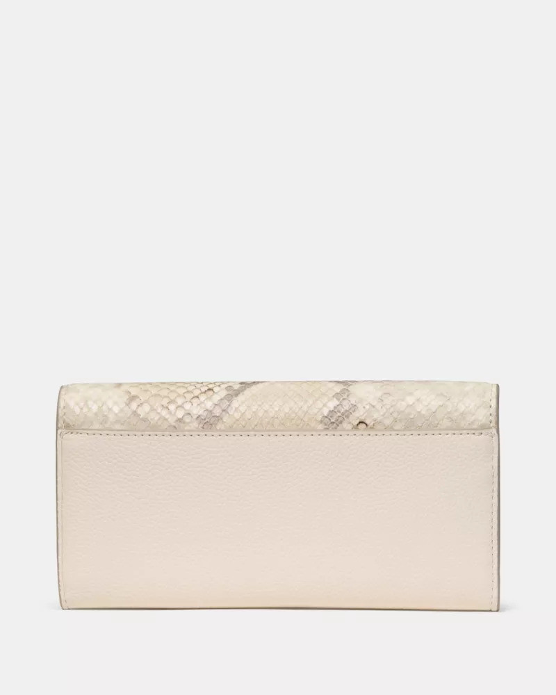Deco Snake Embossed Large Flap Wallet 4