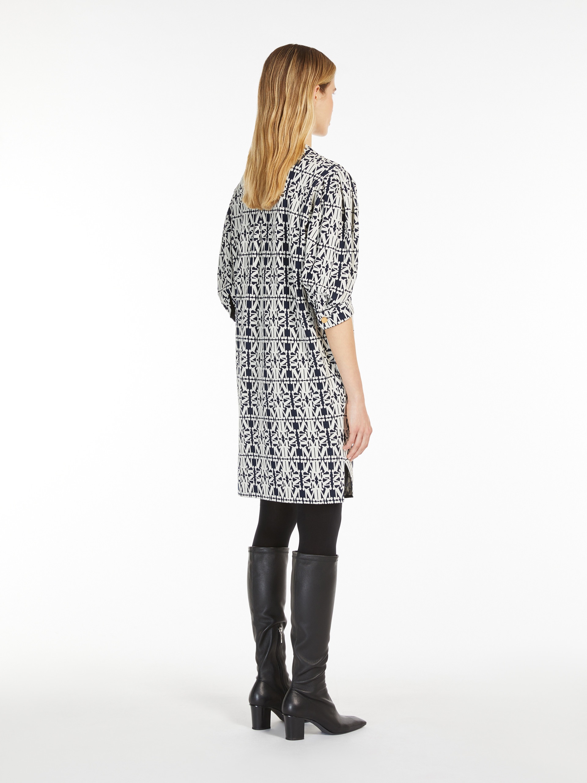 GUSTAVO Jacquard jersey dress - 4