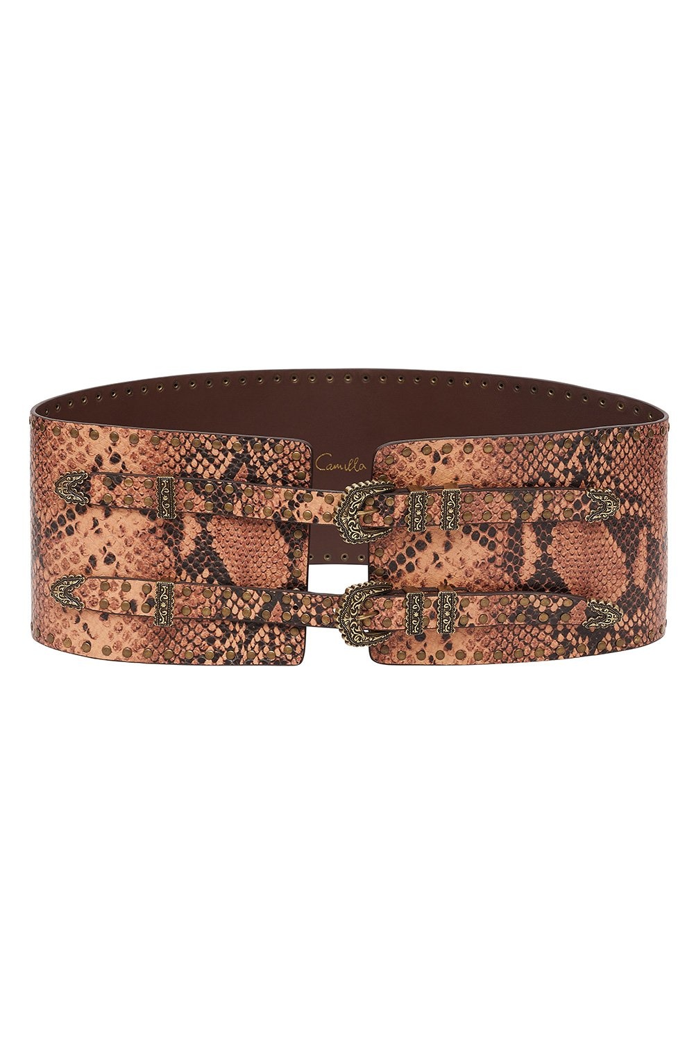 WIDE DOUBLE BUCKLE  BELT - 1