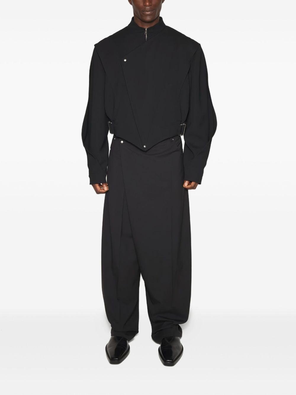 asymmetric-zip jacket - 2
