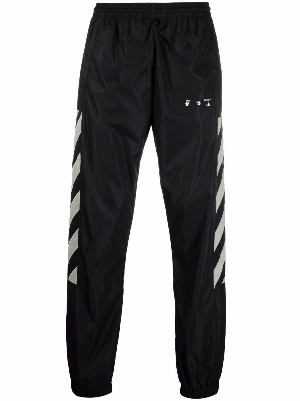 diagonal-stripe track pants - 1