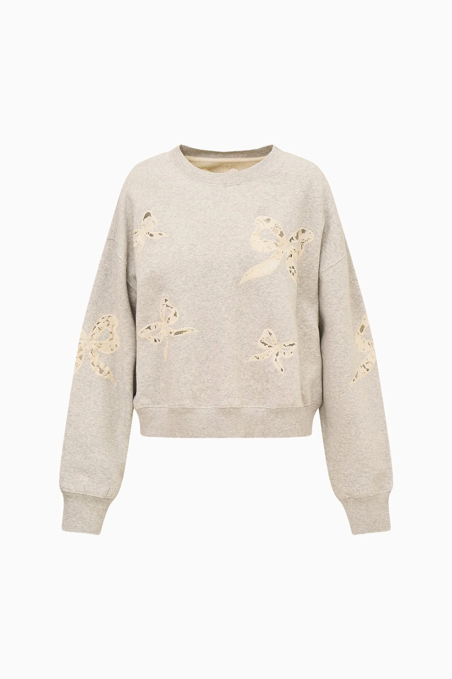 Linetta Lace Bow Pullover - 1