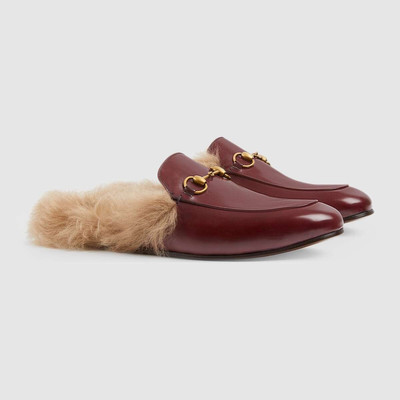 GUCCI Princetown slipper with wool outlook